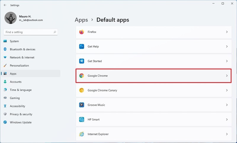 pilih default browser windows 11